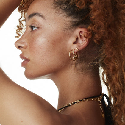 Paperclip Chain Necklace Gold